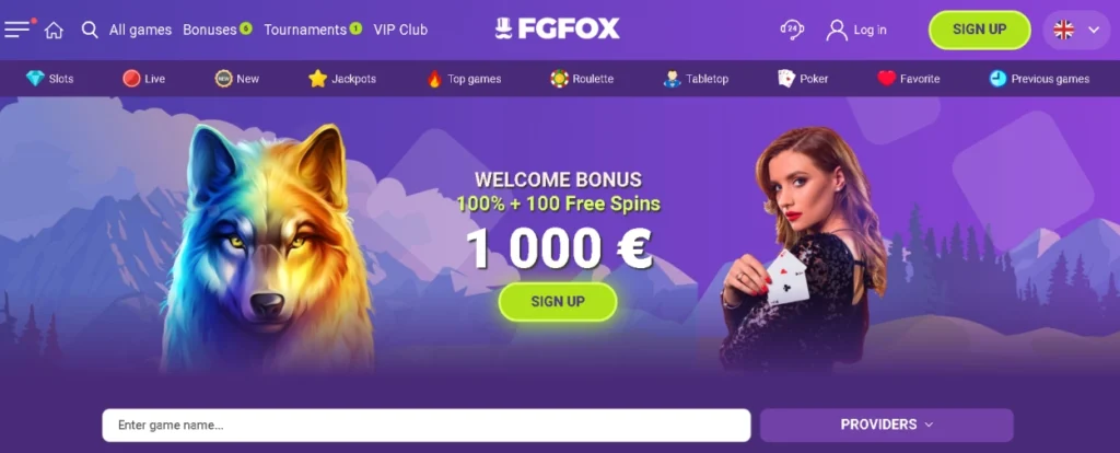 FGFox Casino bonus