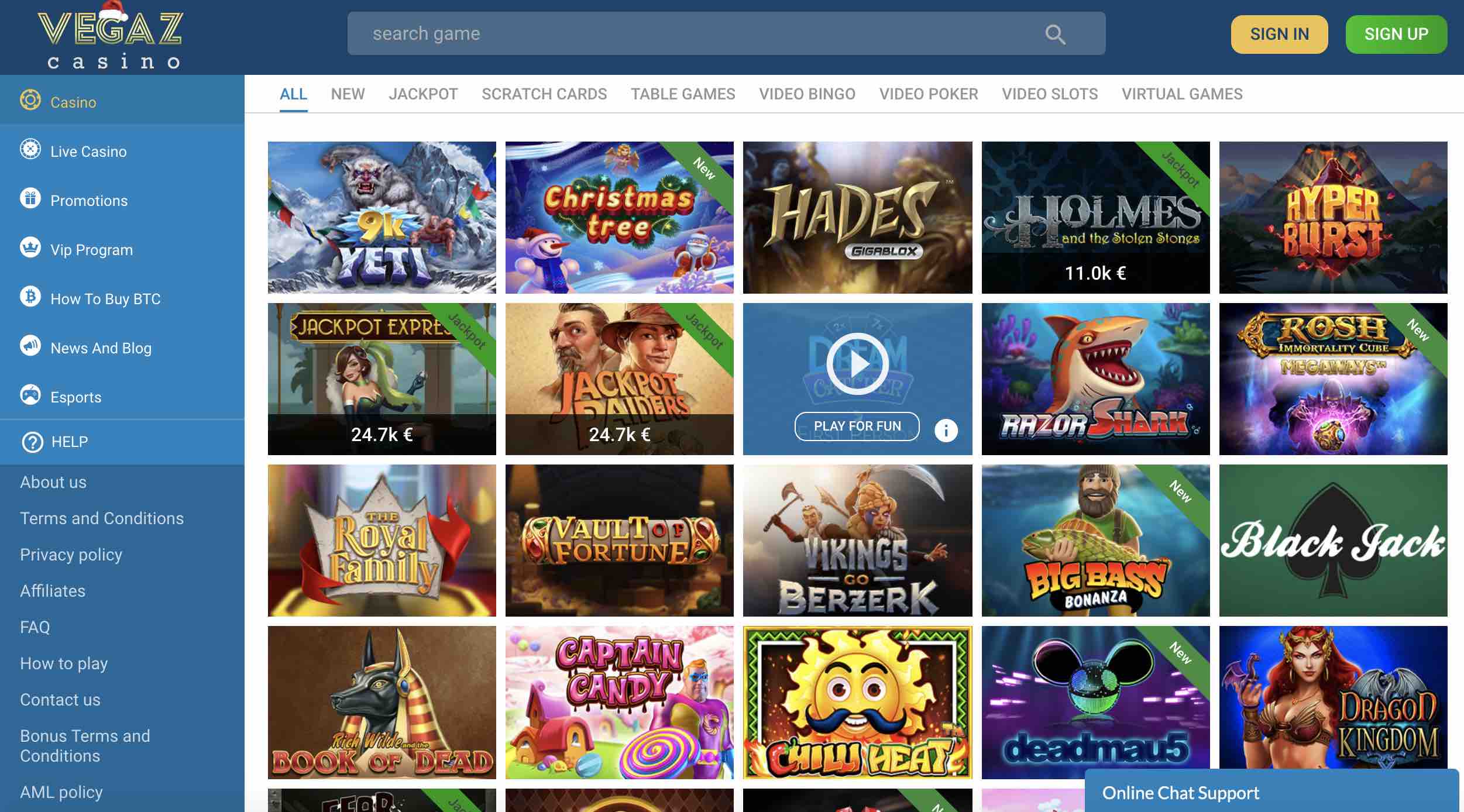 Vegaz-Casino-Games