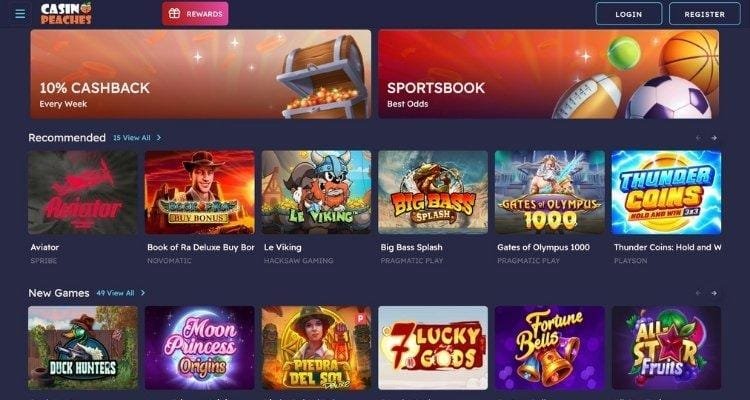 Casino-Peaches-Spellen avis casino peaches