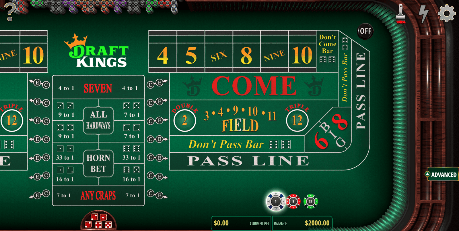 jouer au craps en ligne
