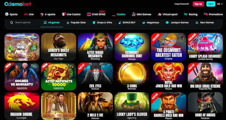 cosmobet-casino-selection