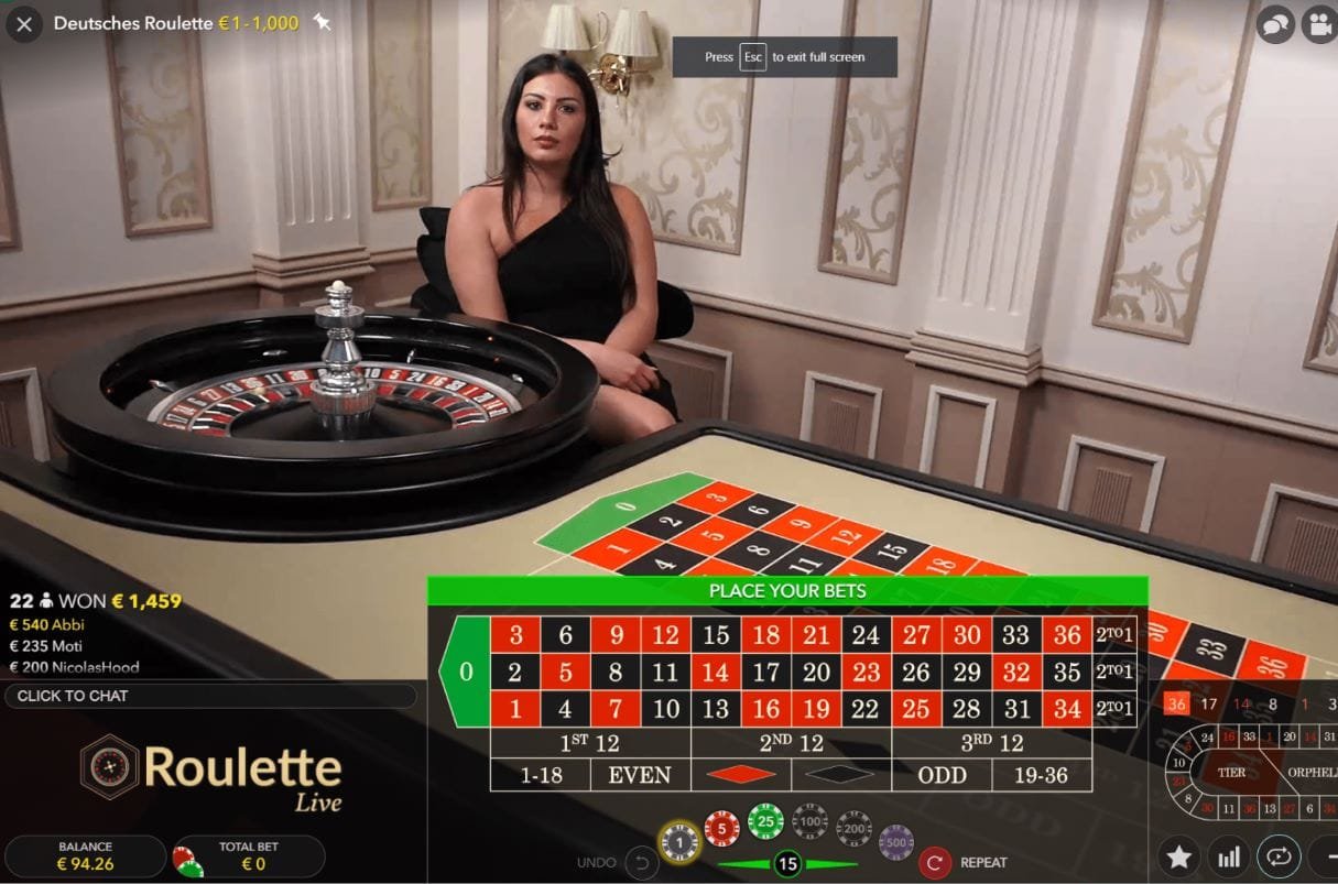 roulette en direct