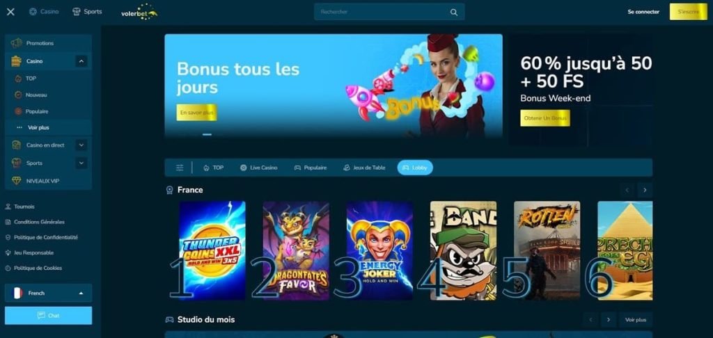 volerbet casino avis